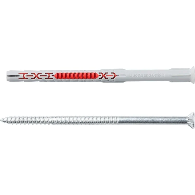 Fischer DuoXpand kozijnplug T42 nylon, staal 8x120mm 4st