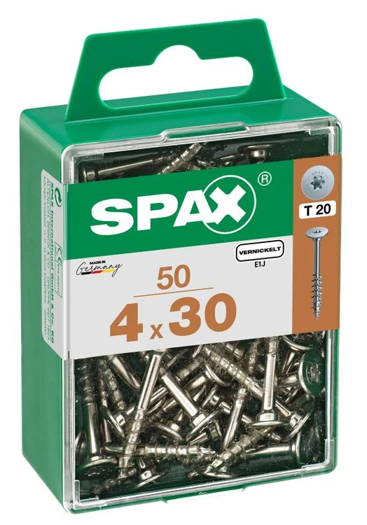 Spax achterwandschroef T-star plus discuskop 4x30mm 50st