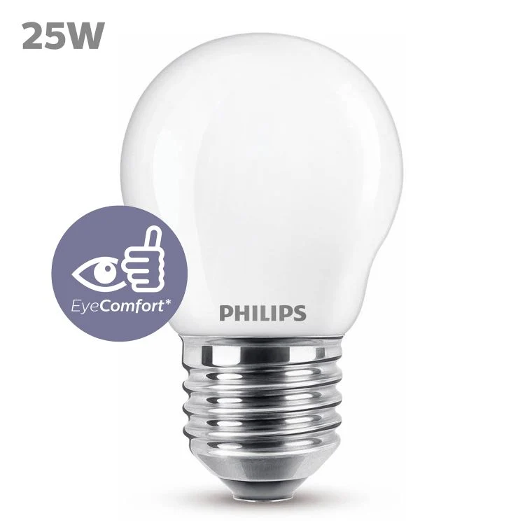 Philips LED lamp kogel E27 mat warm wit 1,9W 260LM