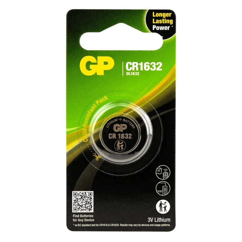 GP knoopcel batterij CR1632 lithium 3V