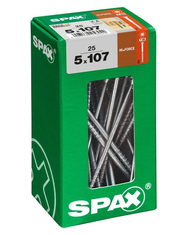 Spax HI.Force schroef T-star plus discuskop 5x107mm 25st