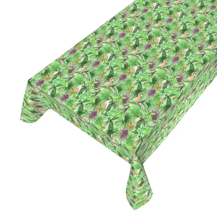 Tafelzeil Parrot vogels groen 140cm per meter