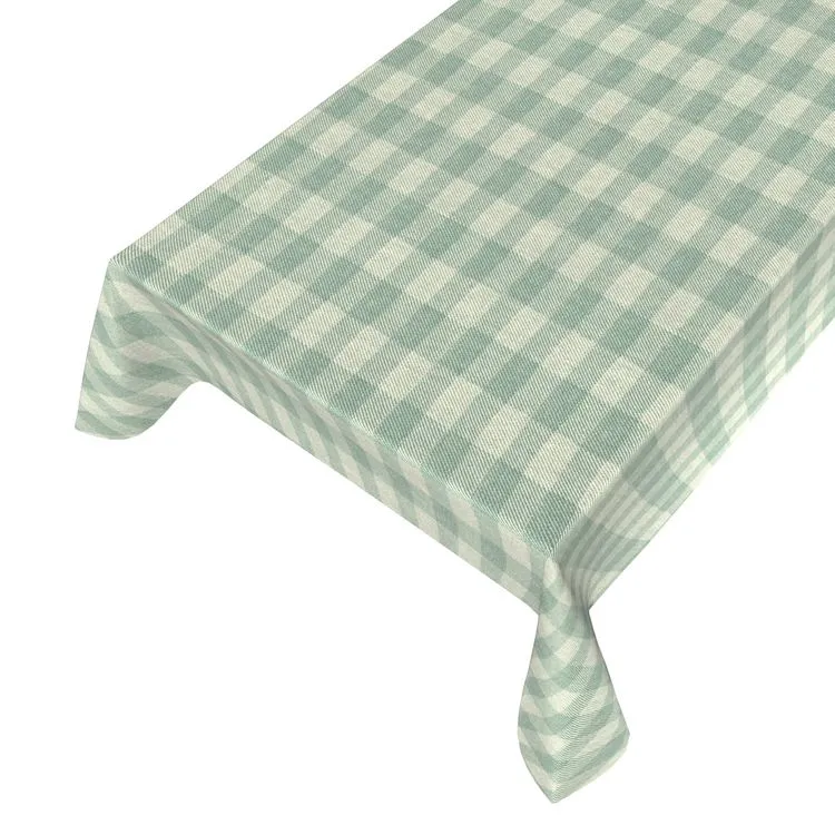 Darron tafelkleed ruit groen 140cm per meter