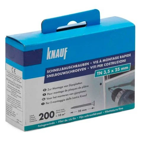 Knauf snelbouwschroef phillips verzonken 3,5x25mm 200st