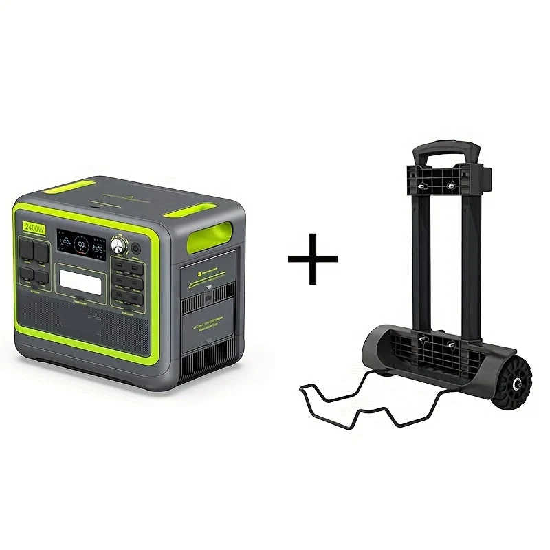 Draagbare Powerstation – Mobiele Generator – Noodstroom – Zonne-accu – 2048Wh Capaciteit – 2400W Output