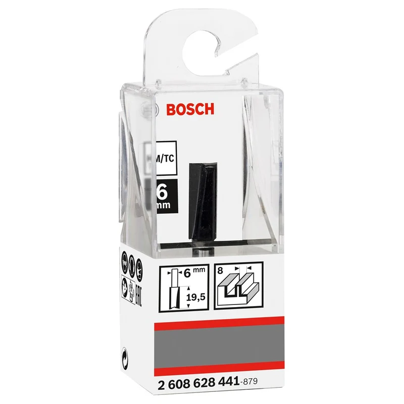 Bosch VINGERFREES 6 MM, D1 8 MM, L 19,5 MM, G 51 MM