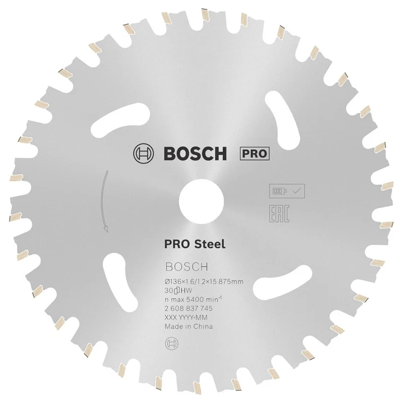 Bosch CIRKELZAAGBLAD STEEL 136X15.875X1.6/1.2X30T