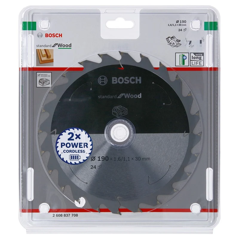 Bosch CIRKELZAAGBLAD WOOD 190X30X1.6/1.1X24T