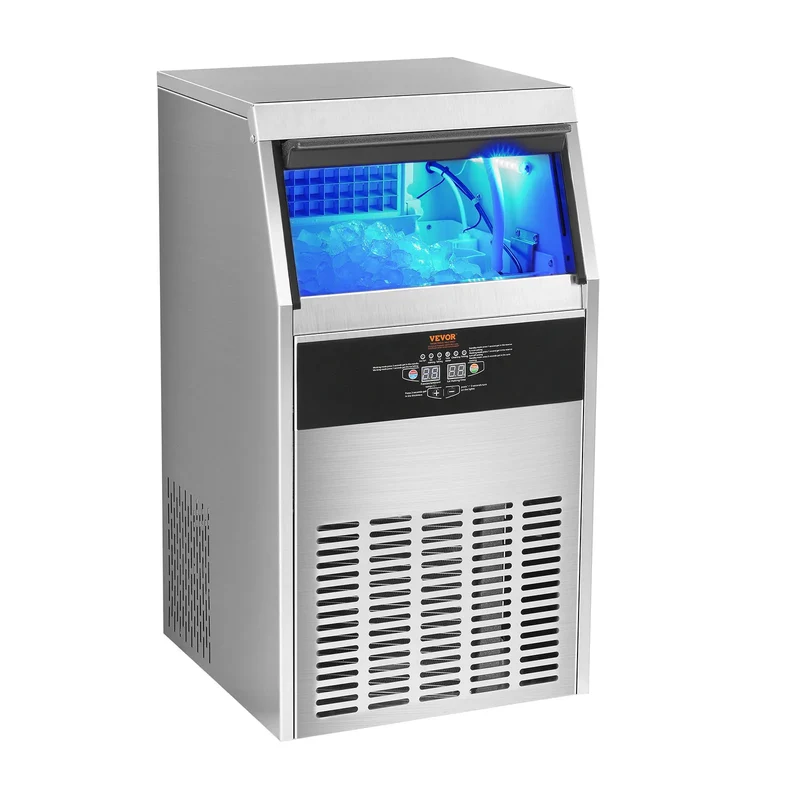 IJsbereider – IJsblokjesmachine – IJsblokjesmaker – Ijsmachine – IJsblokjesmaker – 45 Kg Per Dag – Roestvrij Staal