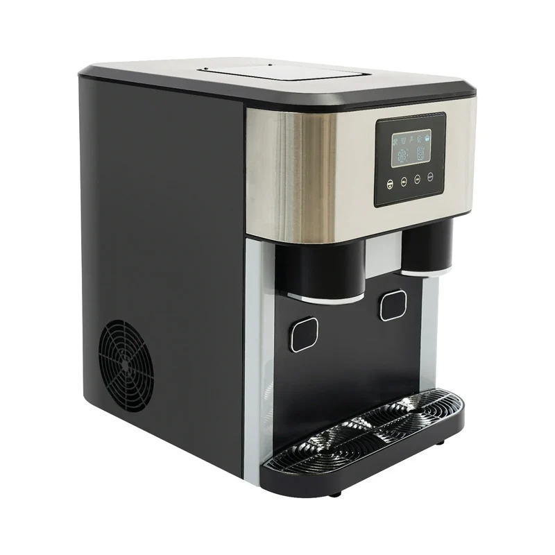 IJsmachine – IJsblokjesmachine – Crushed Ice Maker – IJsmaker – Ijswater Dispenser – 1,8 Liter Watertank – Touchscreen Bedienig