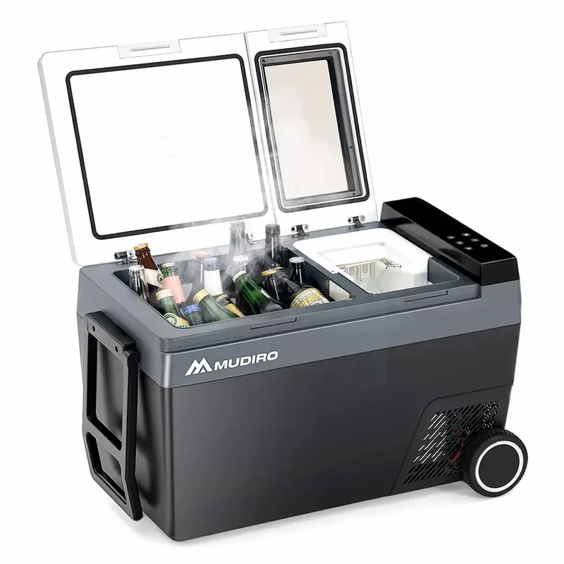 Draagbare Koelkast – Mobiele Koelbox – Camping Koelkast – Auto Koelkast – 45 Liter – Temperatuurbereik -20°C Tot 20°C – 12V/24V En 100-240V Voeding