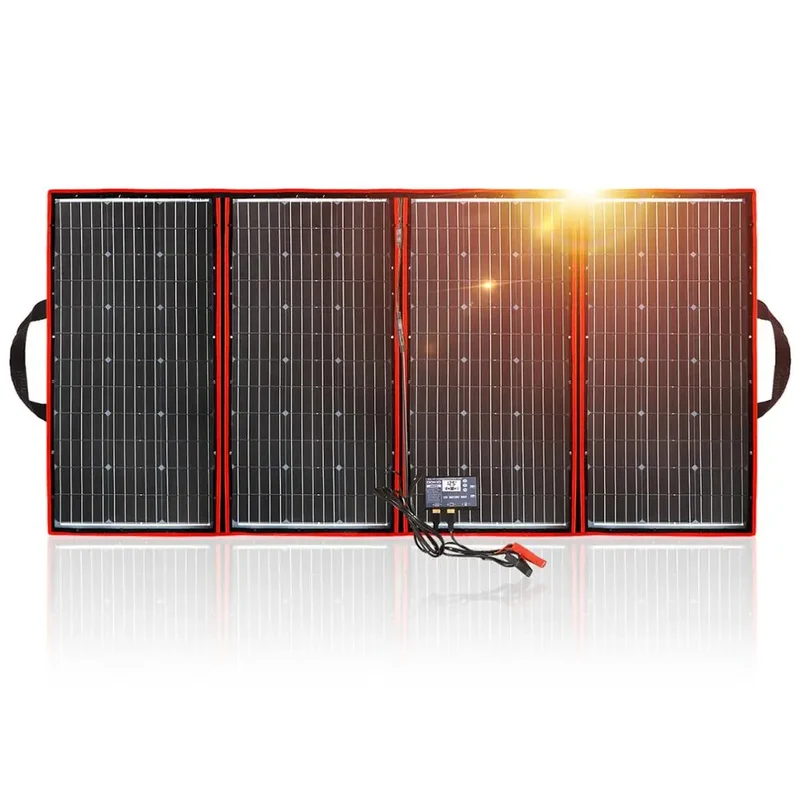 Flexibel Zonnepaneel – Opvouwbaar Zonnepaneel – Draagbaar Zonnepaneel – Mobiel Zonnepaneel – 300W Vermogen – Monokristallijn Siliconen