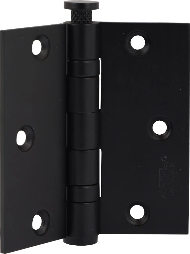 Oxloc KOGELLAGERSCHARNIER RVS ZWART 76X76MM RECHT