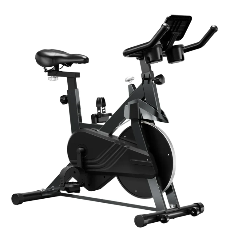 Hometrainer – Fitnessfiets – Trainingsfiets – Cardiofiets – Magnetische Weerstand – Verstelbaar Zadel – LCD-Display - Zilverachtig Zwart