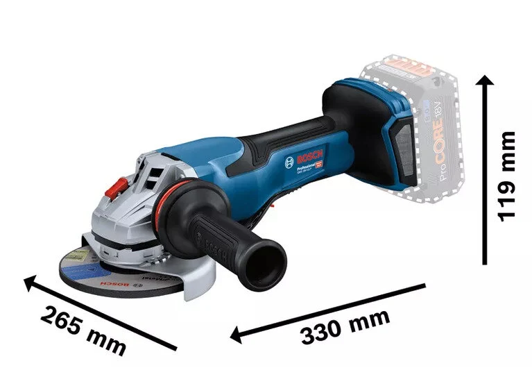 Bosch GWS 18V-15 P Accu Haakse Slijpmachine - 06019H6A01