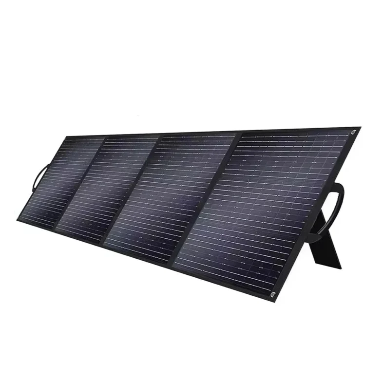 Zonnepaneel - Zonnepaneelset - Draagbaar - Opvouwbare - Waterdict - Outdoor Emergency Backup - voor Thuis - Tenten - Buiten - Kamperen - Waterdicte - 400W - 21.6V - 11.1A - 78.5 x 24 x 3 cm - Zwart