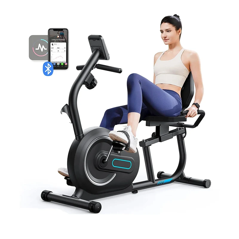 Indoorfietsen - Hometrainers - Spinningfiets - Indoorfietsen - Fitness Fiets - Indoor Cycle - Indoorfiets - Hometrainer - met Bluetooth - Exclusieve app-Connectiviteit - Hartslaghandgreep - Zwart