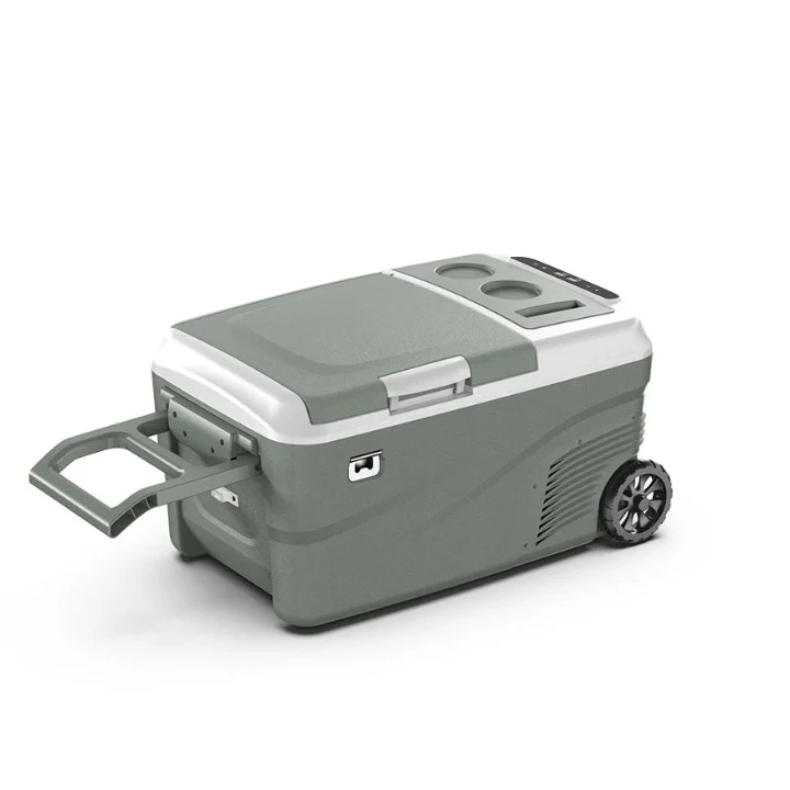 Mini koelkast - Auto Koelkast - Mini Fridge - Frigo - Draagbare Compressor Koelbox - Elektrische Vriesbox - 12/24V DC - 100-240V AC - ≤ 45dB - 25L - 67.5 x 40 x 35.6 cm - Groen