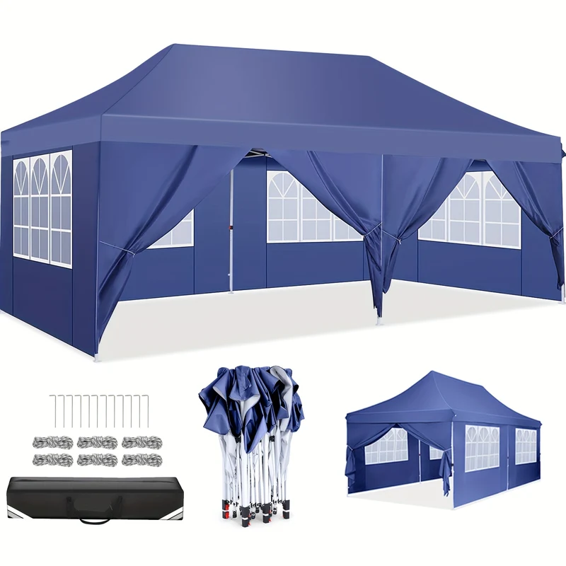 Pop-Up Tent – Vouwtent – Partytent – Markttent – Evenemententent – 3,05x6,1 Meter – Aluminium Frame