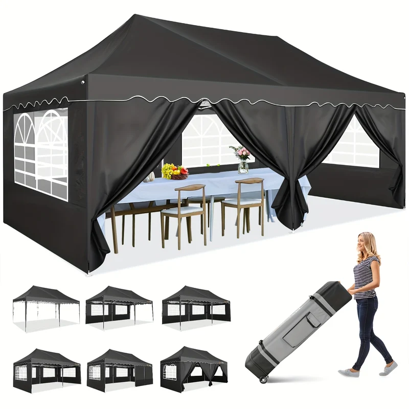 Pop-Up Tent – Vouwtent – Eventtent – Markttent – Overkapping – Verstelbare Hoogte – Stevig Aluminium Frame