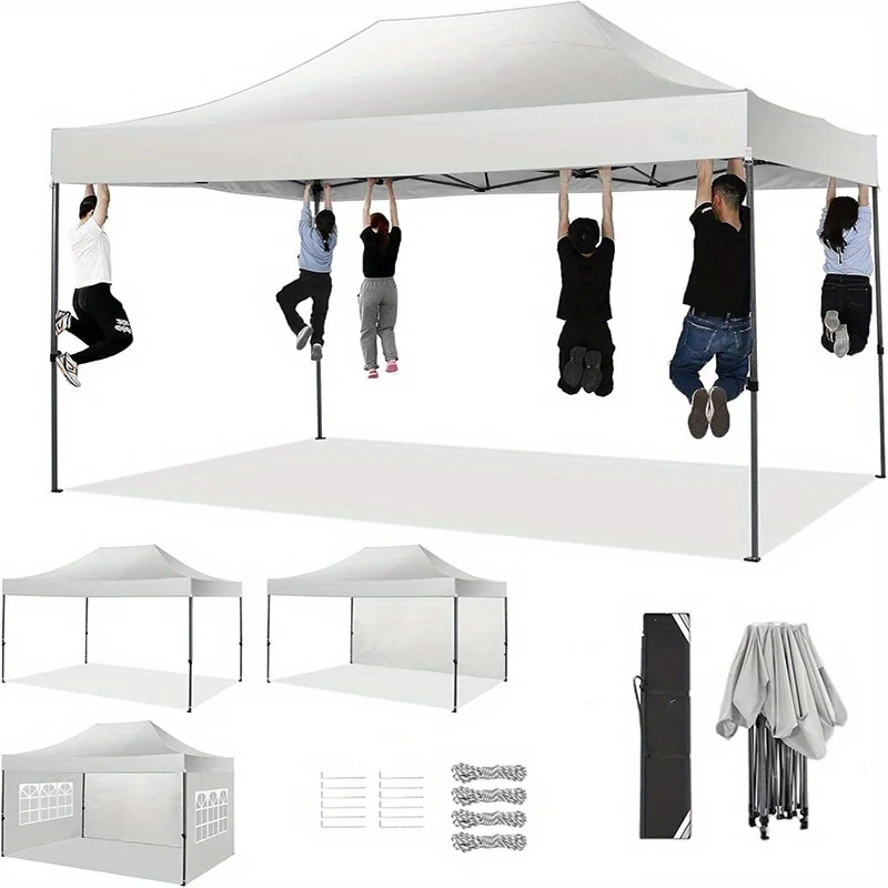 Pop-Up Partytent – Vouwtent – Tent Met Zijwanden – Buiten Shelter – 3 Afneembare Zijwanden – Aluminium Frame