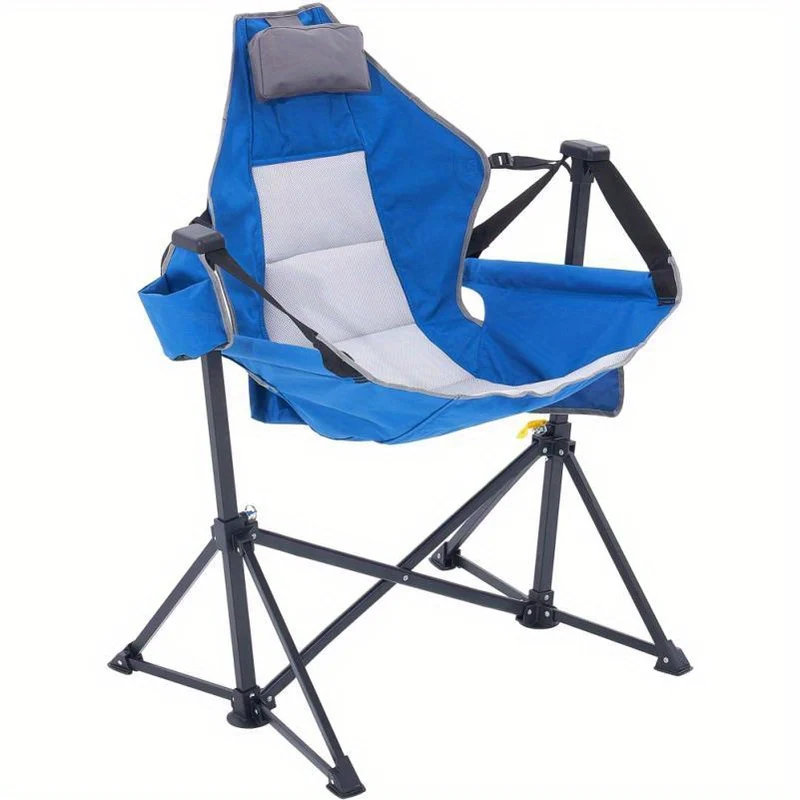 Draagbare Hangmatstoel – Hangstoel – Relaxstoel – Campingstoel – Tuinstoel – Roestvrijstalen Frame – Opvouwbaar Ontwerp