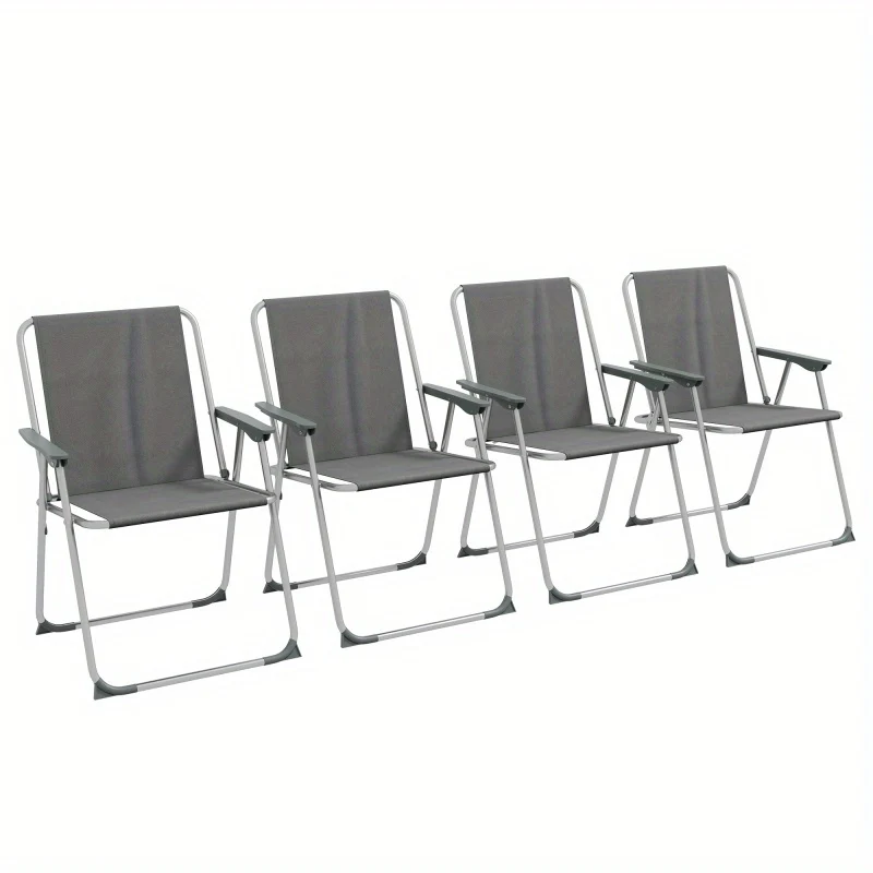 Opvouwbare Tuinstoelen – Klapstoelen – Campingstoelen – Balkontoelen – Lichtgewicht Stalen Frame – Ademend Oxford-Materiaal