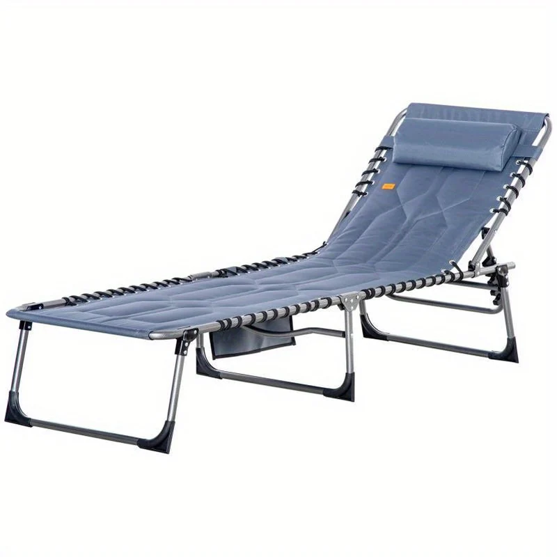 Opvouwbare Tuinstoel – Campingstoel – Strandstoel – Klapstoel – Buitenstoel – Verstelbare Rugleuning – Weerbestendig Polyester