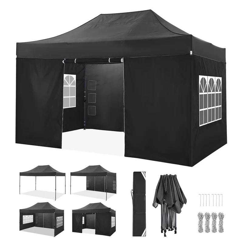 Partytent – Pop-Up Tent – Canopy – Partyscherm – Paviljoen – 3,05 X 4,57 Meter – Lichtgewicht Alloy Frame