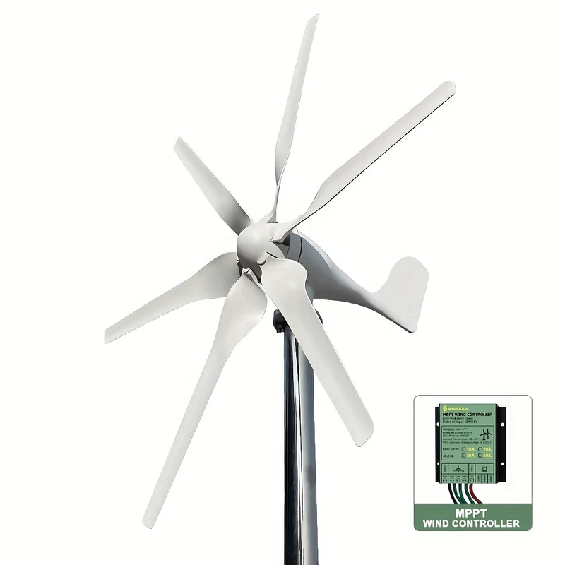 Draagbare Windturbine – Mobiele Energiebron – Off-Grid Generator – Slimme Energieopwekker – 1000W Output – Stil Geluidniveau