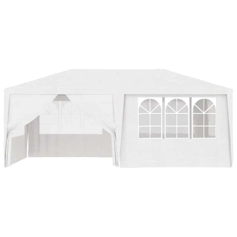 Tuinpaviljoen – Partytent – Tuitent – Buitentent – Evenemententent – 4x6 Meter – Waterdicht PE Materiaal – Roestvrij Stalen Frame - Blauw