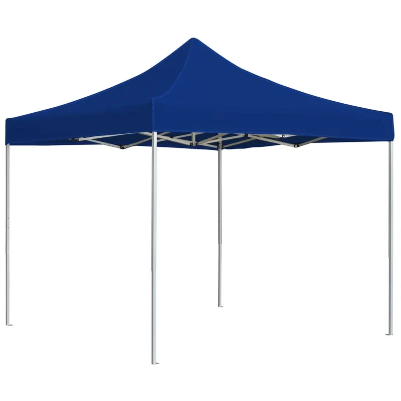Tuinpaviljoen – Partytent – Aluminium Vouwtent – Schaduwdoek – Markttent – Waterbestendig Dak – Lichtgewicht Frame – 3x3 Meter - Blauw