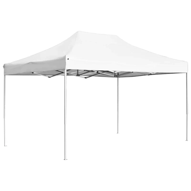 Tuinpaviljoen – Partytent – Aluminium Vouwtent – Schaduwdoek – Markttent – Waterbestendig Dak – Lichtgewicht Frame – 3x3 Meter - Wit