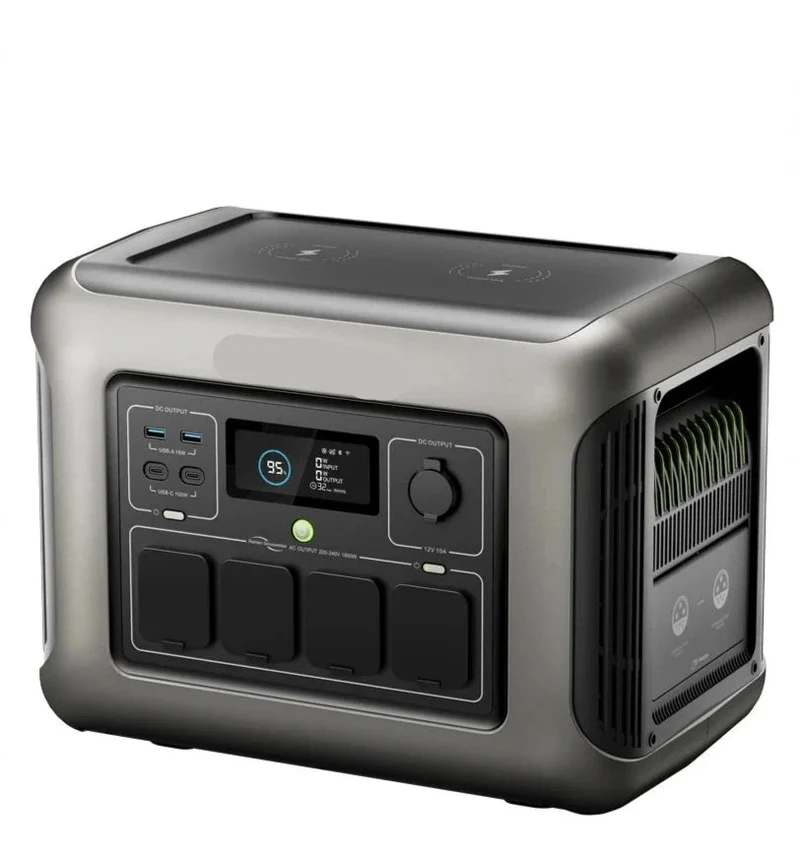 Powerstation – Draagbare Accu – Mobiele Energiebron – Noodstroom – Backup Batterij – 1152Wh LiFePO4 – 1800W AC Uitgangen