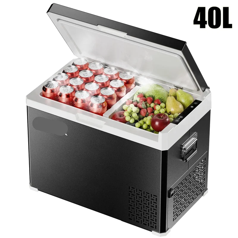 Auto Koelkast – Draagbare Koelbox – Mini Koelkast – Reis Koelkast – 40L Volume – Dual-Zone Koelen En Vriezen - Reguliere versie