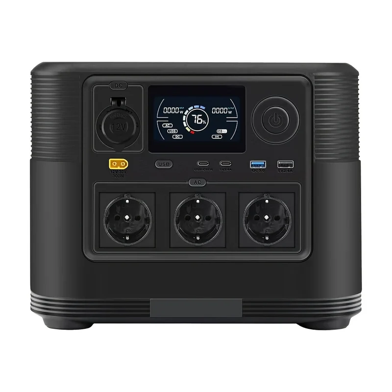 Draagbare Power Station – Mobiele Generator – Portable Accu – Energievoorziening – 1008 Wh Batterijcapaciteit – 1200 Watt Uitgangsvermogen
