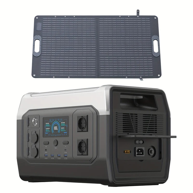 Solar Generator – Zonne-Generator – Draagbare Stroomvoorziening – Powerbank – Back-Up Energie – 1024 Wh Capaciteit – 1800W Piekvermogen
