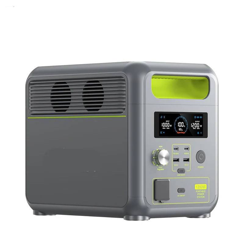 Draagbare Powerstation – Mobiele Energiebron – Noodstroom – Outdoor Accu – 1024Wh Capaciteit – 1200W Vermogen