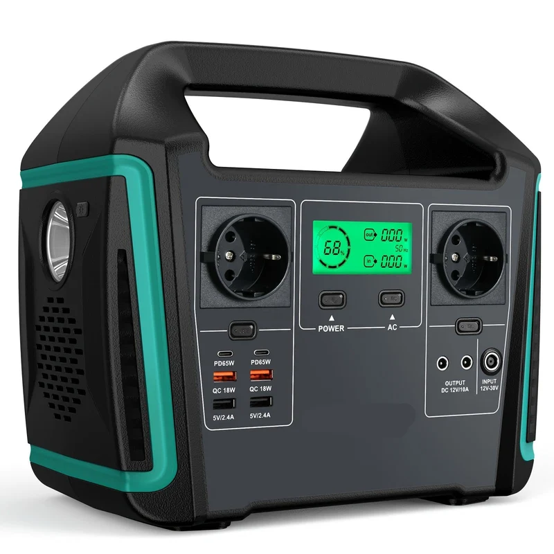 Powerstation – Draagbare Accu – Mobiele Energiebron – Zonne-energie Generator – 725 Wh Capaciteit – Snelle USB-C Oplader