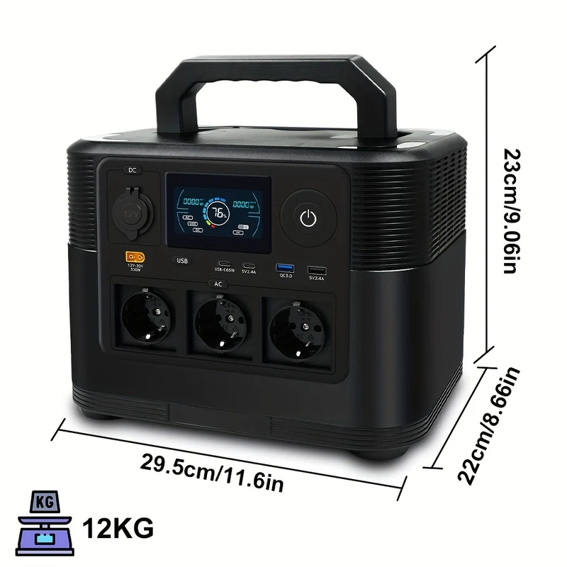 Draagbare Powerstation – Powerbank – Mobiele Accu – Noodstroom – Outdoor Generator – 1008Wh Batterij – 1200W Continue Output