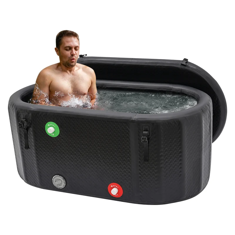 Opblaasbare IJsbad – IJsbad Voor Herstel – Verkoelend Bad – Sport IJsbad – Compact Formaat – 275 Liter Capaciteit – Waterdicht PVC