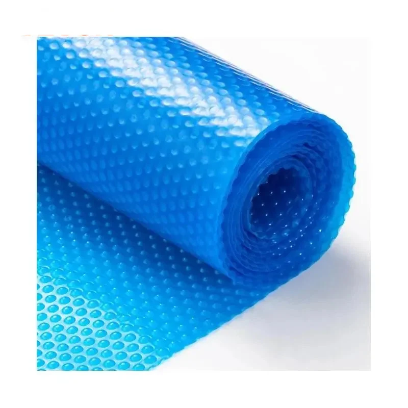 Solar Zwembadafdekking – Zwembadhoes – Warmtebeschermer – Afdekzeil – Bubbels – PE Materiaal – Voorkomt Verdamping - 40x20ft 16mil