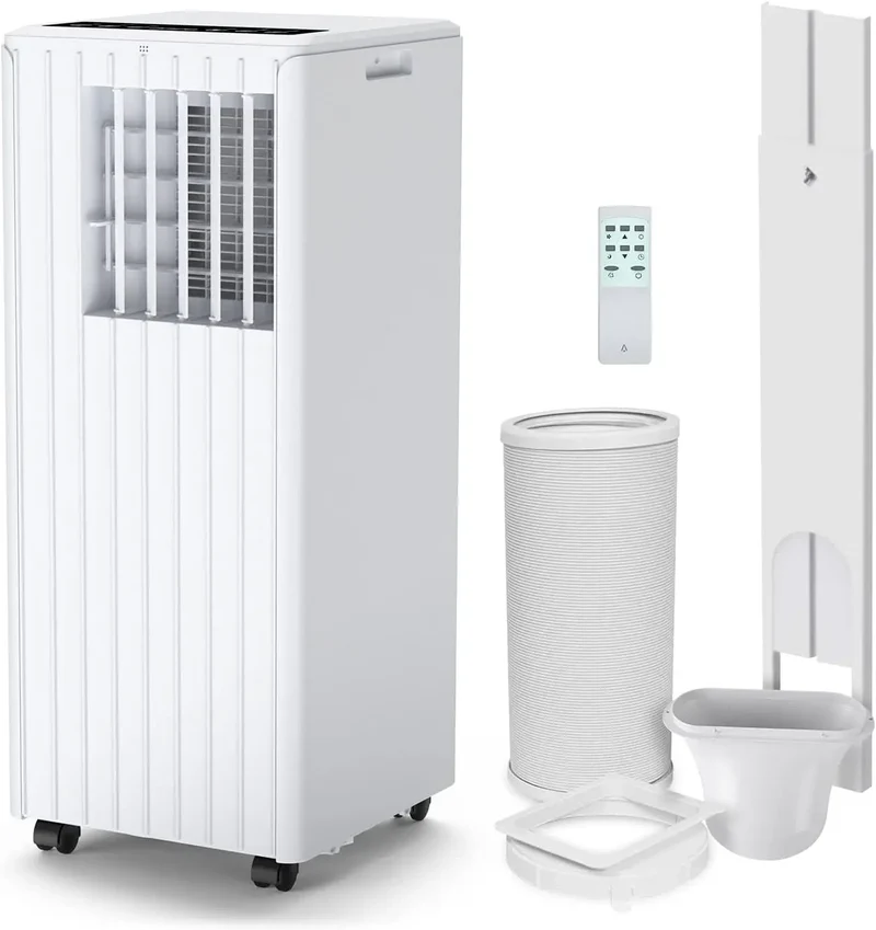 Draagbare Airco – Mobiele Airconditioner – Airco Met Wieltjes – 3-in-1 Airco – 7000 BTU Koeling – Ontvochtiging 42 Liter