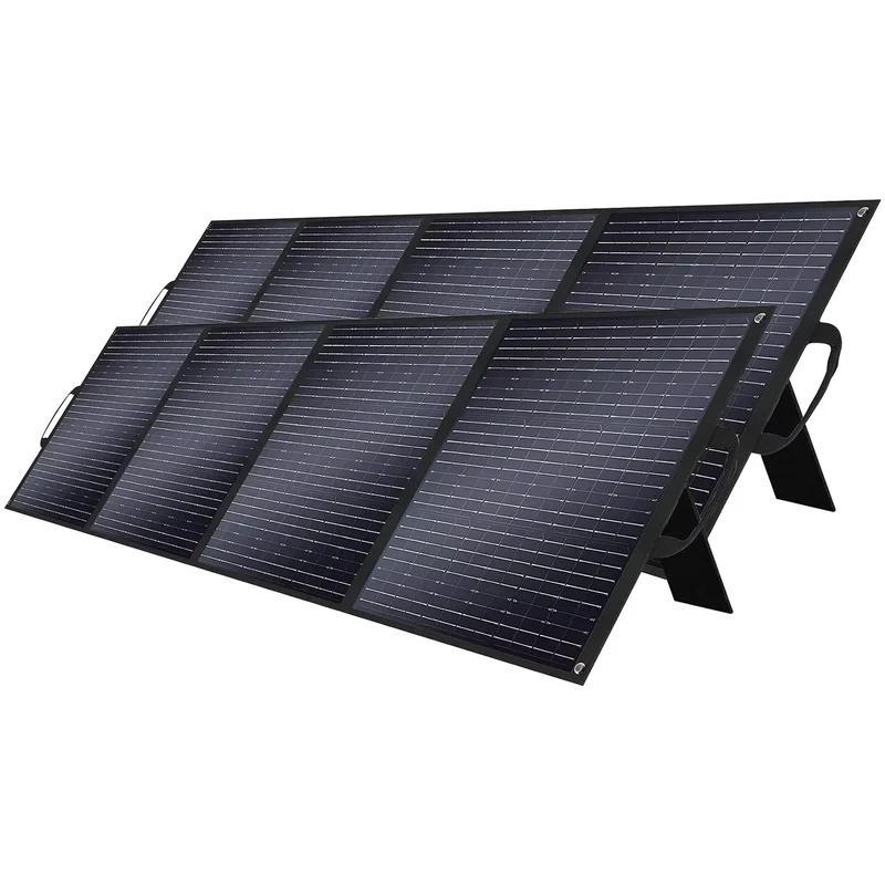 Opvouwbare Zonnepanelen – Draagbare Zonnepanelen – Outdoor Zonnepaneel – Hoog Rendement 23,4% – Temperatuurbestendig - Lichtgewicht 12,5 Kg - 400W (2 x 200W) Zonnepaneel