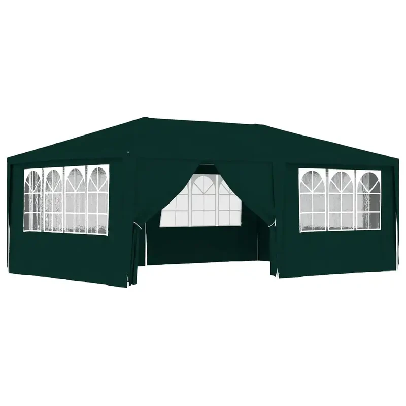 Draagbare Tent – Tuinpaviljoen – Partytent – Tuin Tent – Evenementen Tent – Overkapping – 4x4 Meter – UV-Bestendig – Roestvrij Stalen Frame - Groen