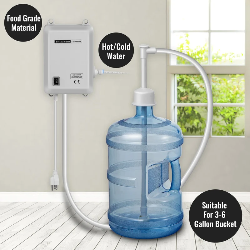 Waterpomp – Waterdispenser – Drinkwaterpomp – Elektrische Pomp – 5 Gallon Fles – Automatische Stop – Stil Geluid
