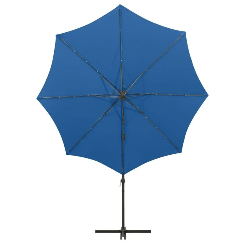 Zwevende Parasol – Lichte Parasol – Vierkante Parasol – Blauw Azure Parasol – Stevig Metalen Frame – Vented Top Voor Comfort