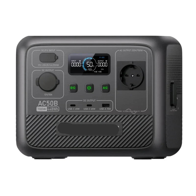 Powerstation – Draagbare Accu – Mobiele Stroomvoorziening – Back-up Batterij – 448Wh Capaciteit – 700W Output