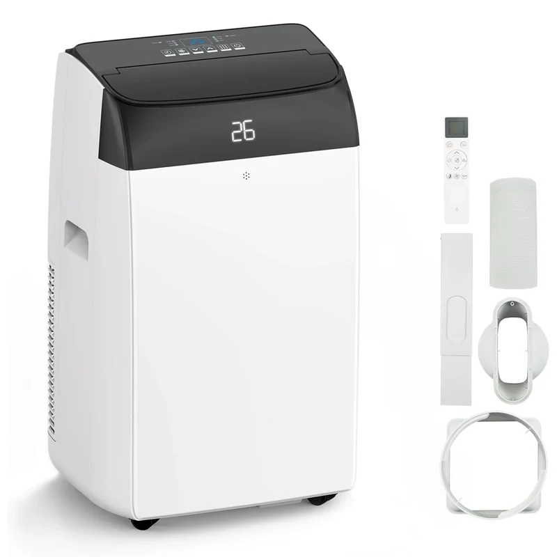 Draagbare Airconditioner – Mobiele Airco – 3-in-1 Airco – Koelmachine – Ontvochtiger – 10000 BTU – 42 Liter Ontvochtiging