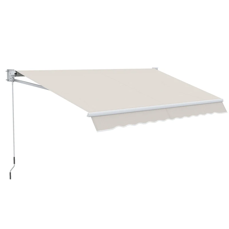 Uitschuifbare Zonwering – Handmatige Zonwering – Terras Schaduw – Balkon Luifel – UV-Bescherming – Waterafstotend – Aluminium Frame
